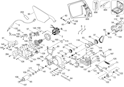 Part Location Diagram of N778654 DeWALT CARBON BRUSH WITH SPRING